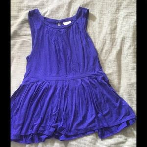 Royal blue top XL